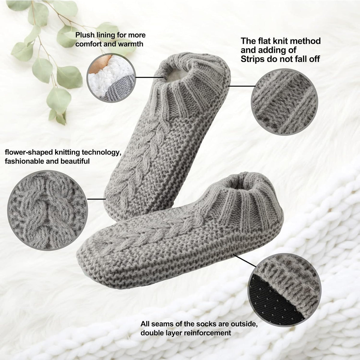 Cozy Luxe Slipper Socks™