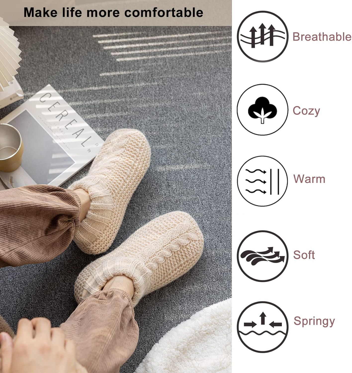 Cozy Luxe Slipper Socks™